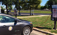 EV charging at a workplace