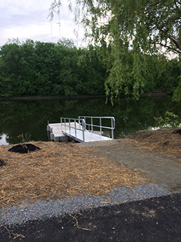 Dock at Youngsfield Park in New Milford.