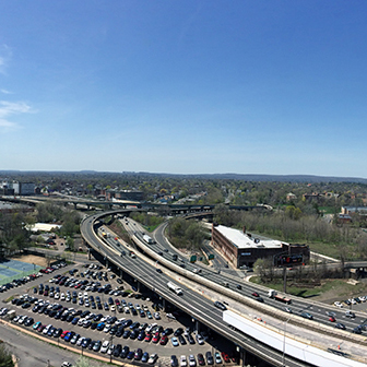 parking lot view