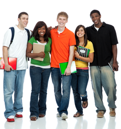 Teenage Students Smiling